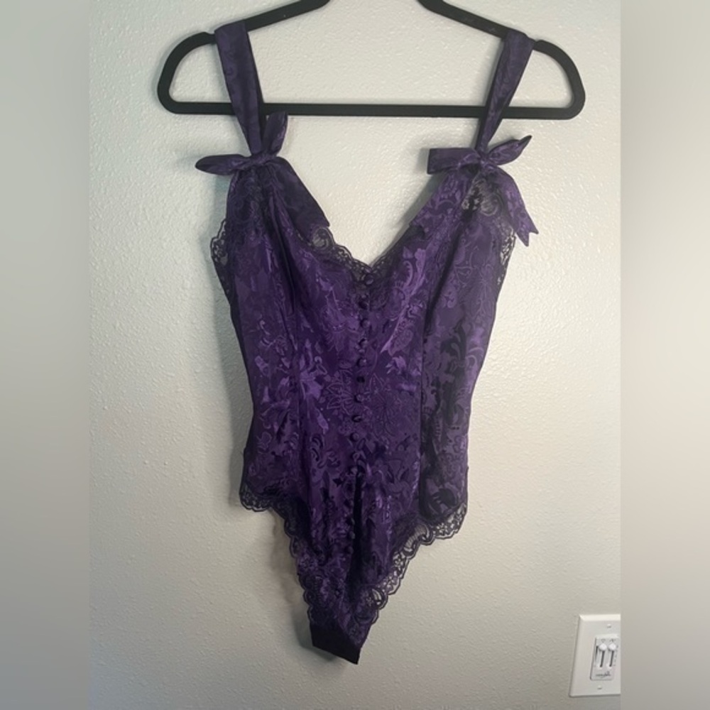 Victoria's Secret Purple Lace Bodysuit